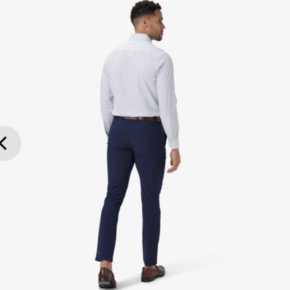 NWT Mizzen and Main White Plus Print Shirt Long Sleeved - Picture 2 of 12